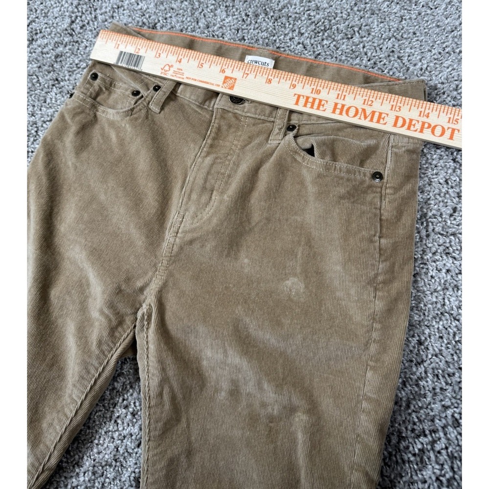 Crewcuts J Crew Girls Corduroy Pants Straight Leg Beige Casual Size 14 - Picture 7 of 8